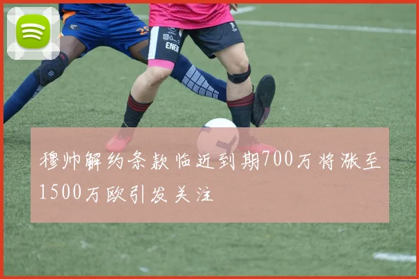 穆帅解约条款临近到期700万将涨至1500万欧引发关注